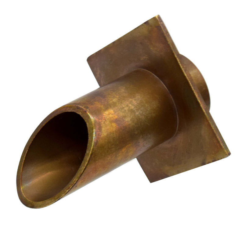 EasyPro Vianti Falls Antique Brass 2" Diamond Wall Scupper - BWS2D product image