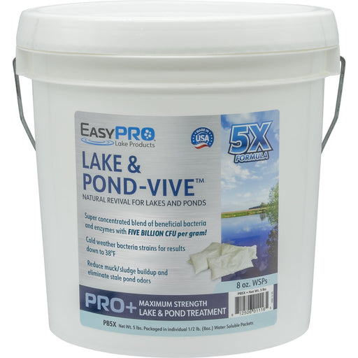 PB5X Lake & Pond-Vive™ Bacteria – 5 lb pail – 10ct. 8oz Water Soluble Packs product image
