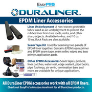 BPL1515 – 15′ x 15′ DuraLiner™ – 45mil EPDM Rubber Pond Liner product image