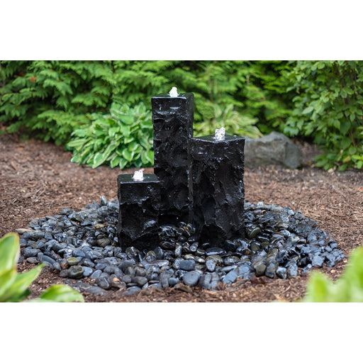HBC3PSL Tranquil Décor Ebony Basalt Fountain Complete Kit – 12″, 18″, 24″ product image