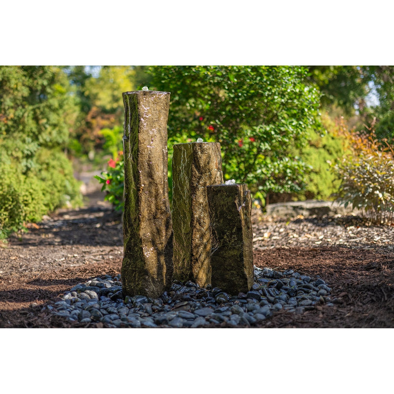 HBR3B Tranquil Décor Medium Polished Top Basalt Three Pack – 14", 20", 27" product image