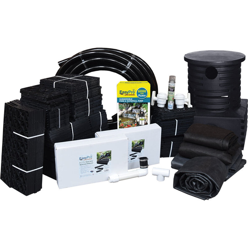 JAF28W Pro-Series™ Just-A-Falls™ Kit – 46″ Spillway (28′ Stream) With PRO-Blox™ & Waterfall Diffuser product image