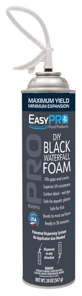 EasyPro Black Straw Waterfall Foam, 20 Ounces - BWFN