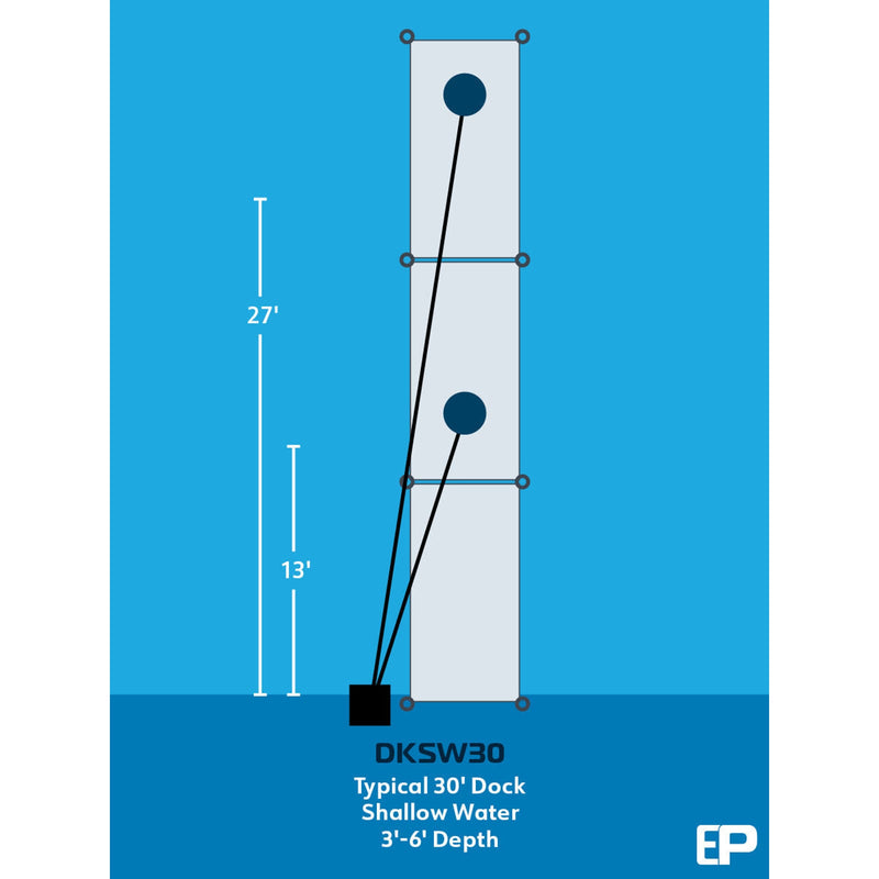 DKSW30 Air De-Icing System for Shallow Water – up to 30′ dock product image