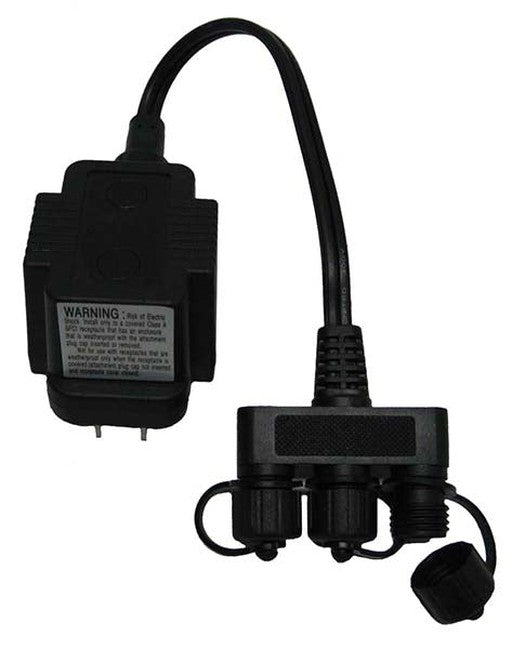 MT10 10 Watt Transformer – 120 volt to 12 volt – with 3 way splitter