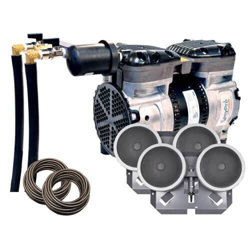 EasyPro Lake & Pond Aeration Systems Aeration EasyPro EasyPro Rocking Piston Pond Aeration System – 2 outlet 1/2 HP Kit with Quick Sink Tubing 